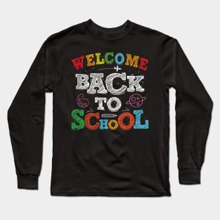 Welcome Back To School Teacher Shirt Back To School Students Long Sleeve T-Shirt